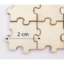 25 Pièces de puzzle en bois