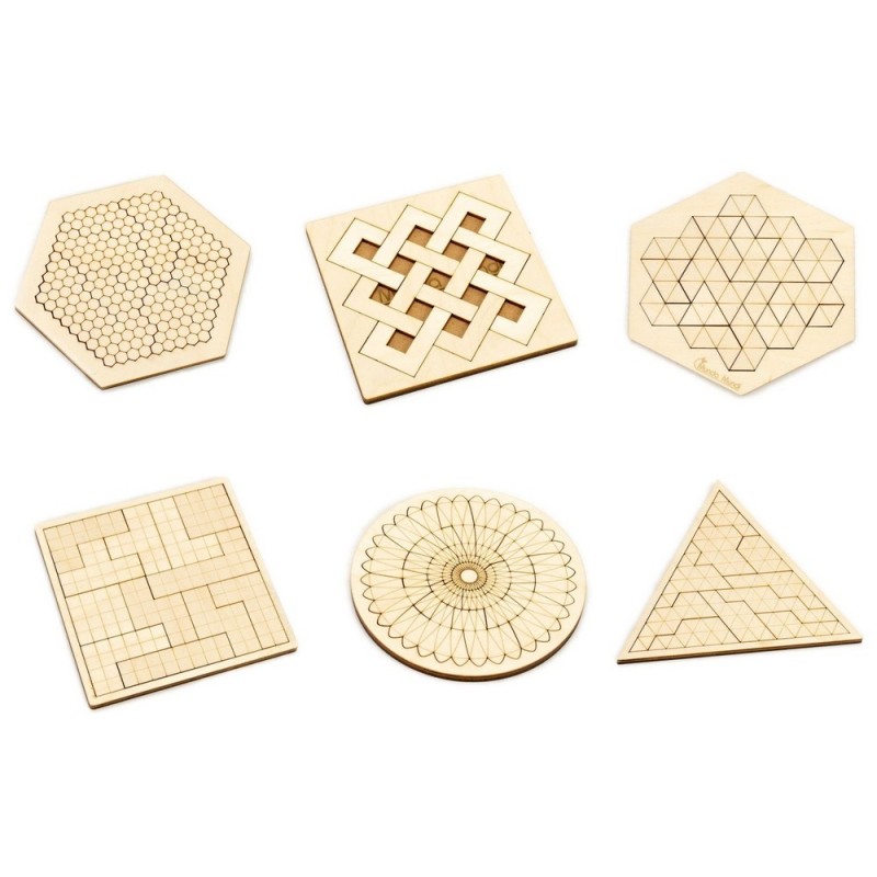 Puzzle géométrique en bois