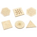 Puzzle géométrique en bois