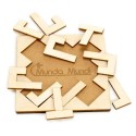 Puzzle géométrique en bois