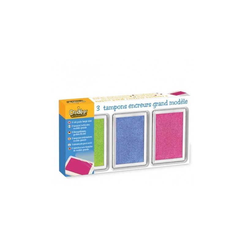 Pack de 3 encreurs rectangulaires