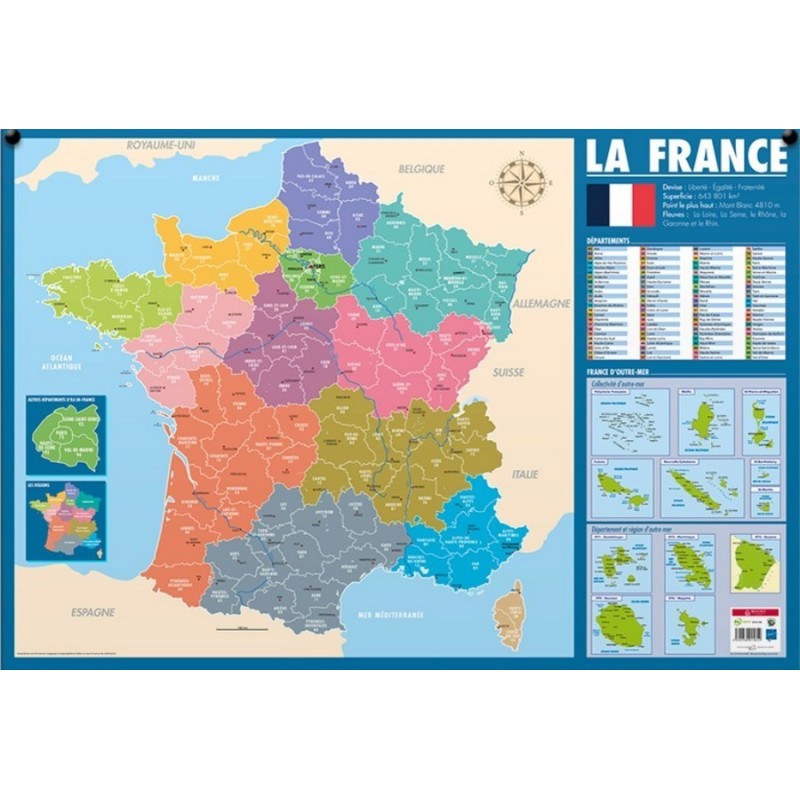 Carte de France administrative