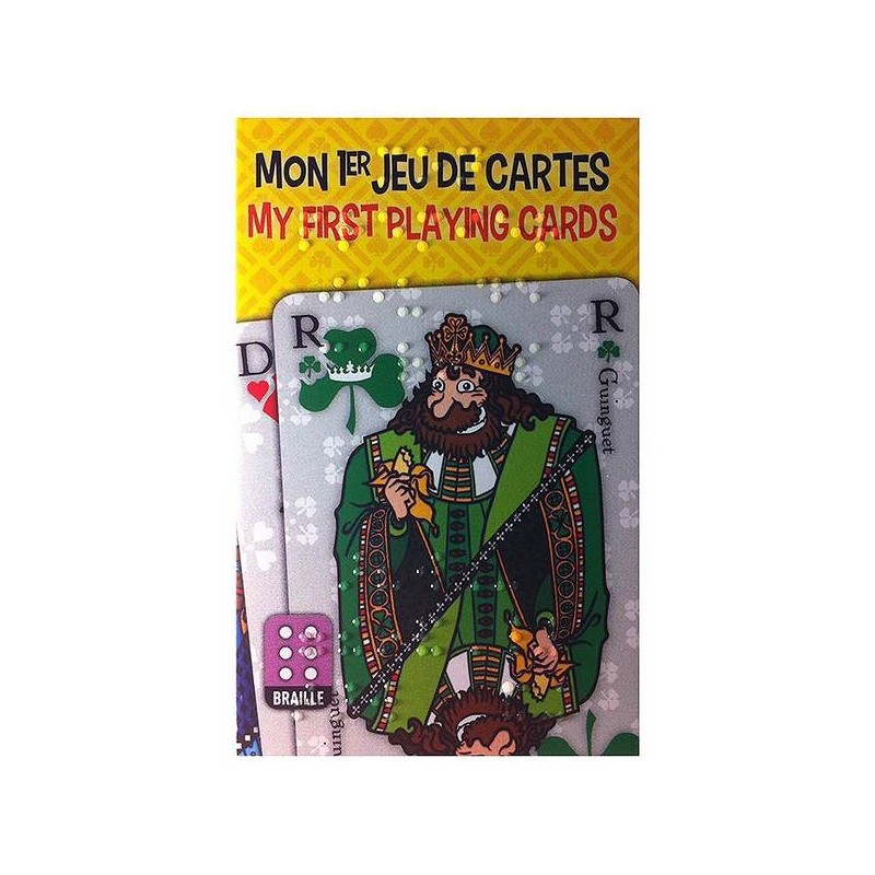 Monpremir jeu de cartes en version Braille