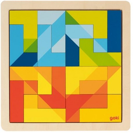Puzzle en L multicolore n°1