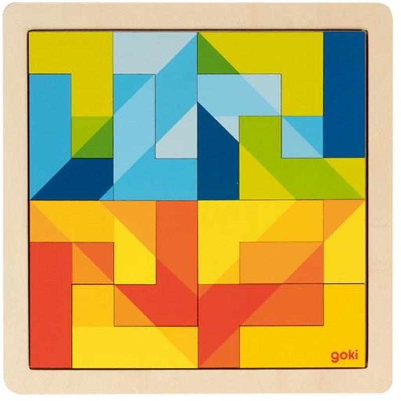 Puzzle en L multicolore n°1