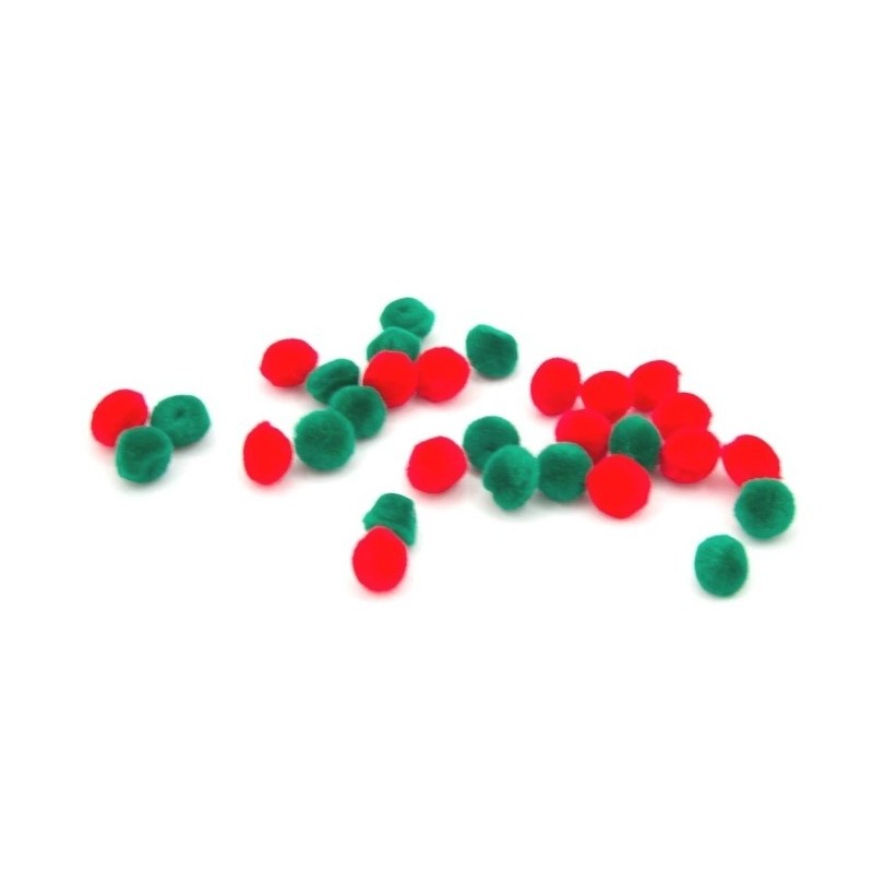 30 Pompoms 15 mm