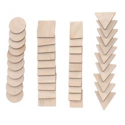 40 Formes géométriques en bois