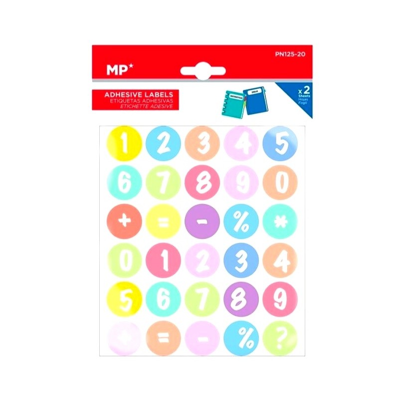 Gommettes Chiffres et signes