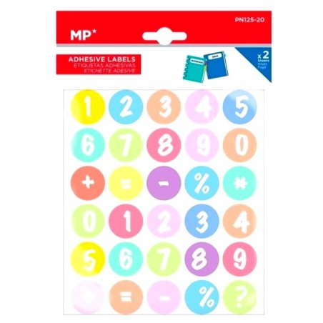 Gommettes Chiffres et signes