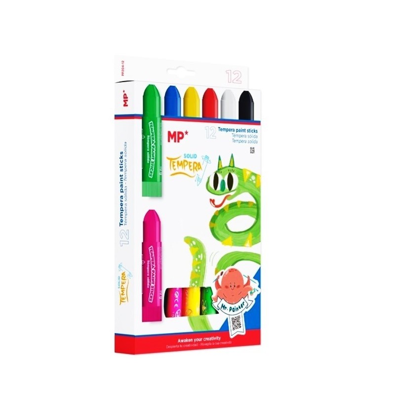 12 sticks de gouache solide