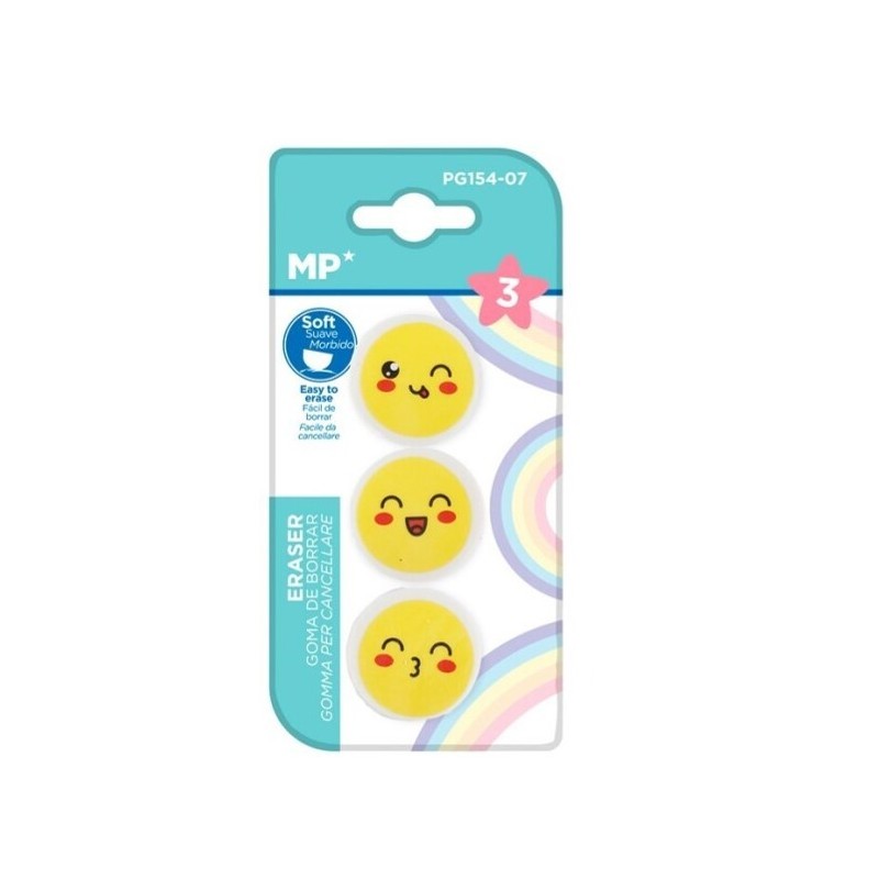 Gommes Smiley pour crayons