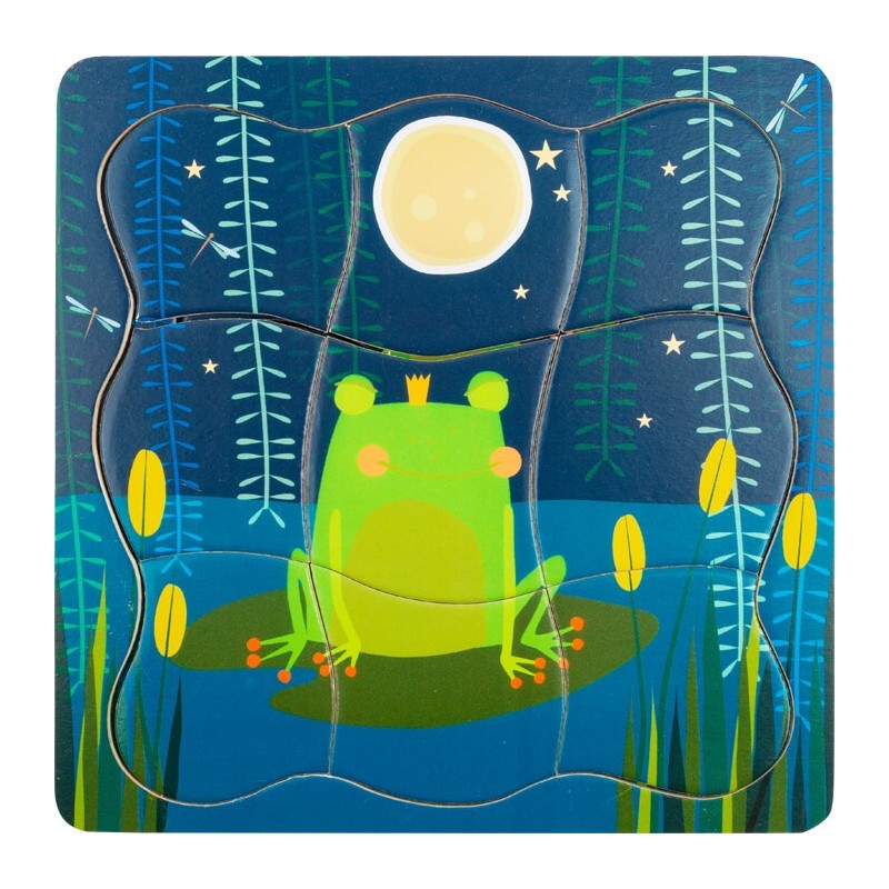 Puzzle à étages : la grenouille