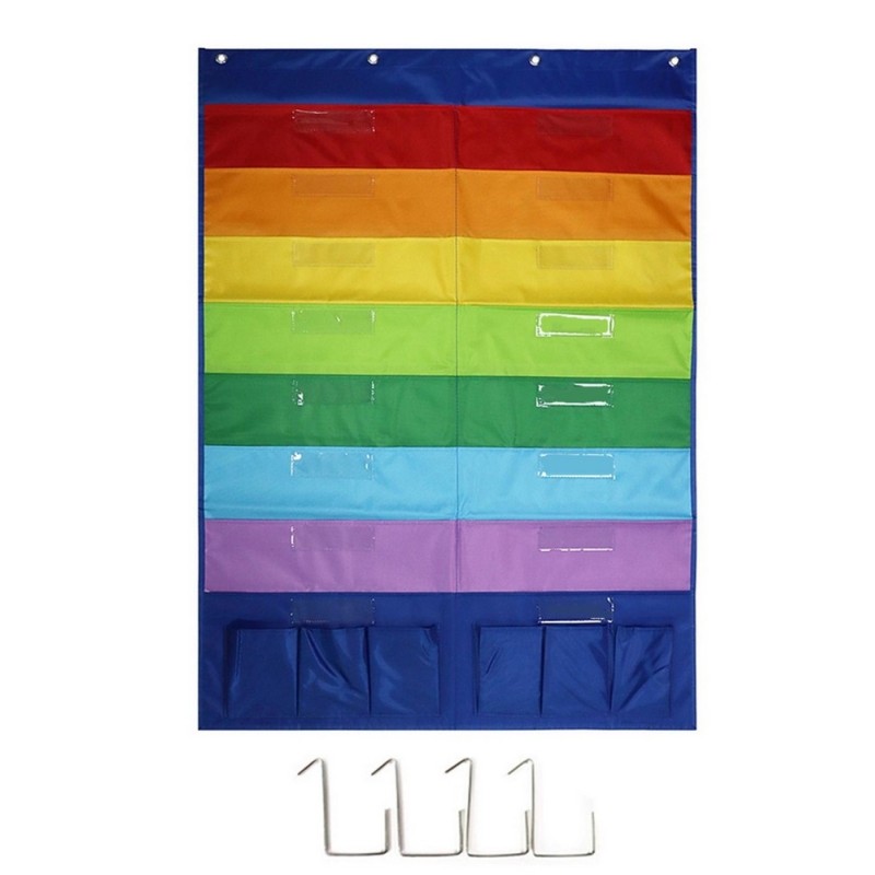 Rangement mural  Multicolore 22 poches