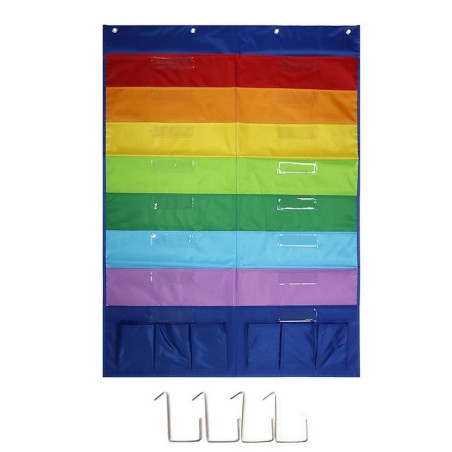 Rangement mural Multicolore 22 poches
