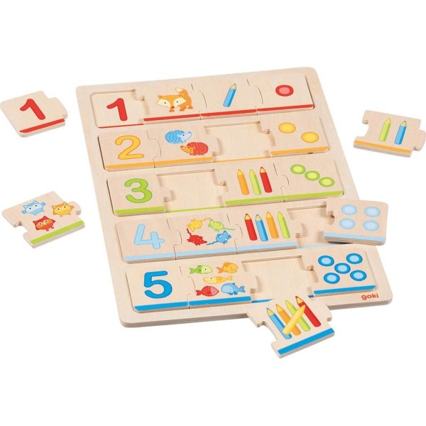 Puzzle en bois Apprendre à compter 20 pièces