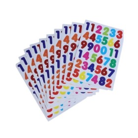 360 stickers chiffres de 2.1 cm de hauteur