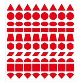 Gommettes de 10 formes géométriques différentes