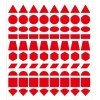 Gommettes de 10 formes géométriques différentes