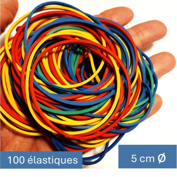 lot de 100 élastiques