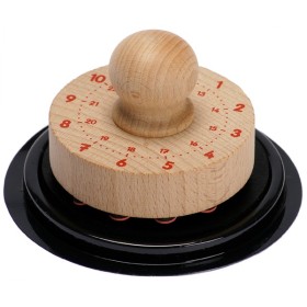 Tampon Horloge géant en bois
