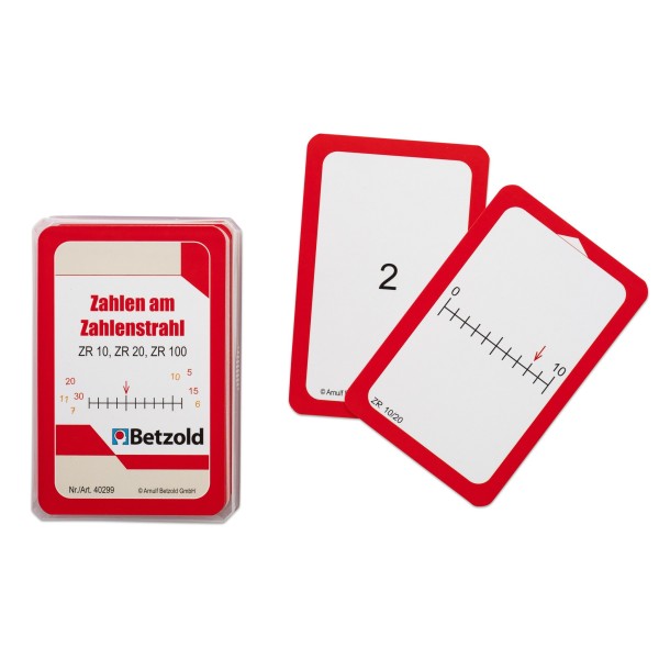 Cartes lecture sur droite numérique