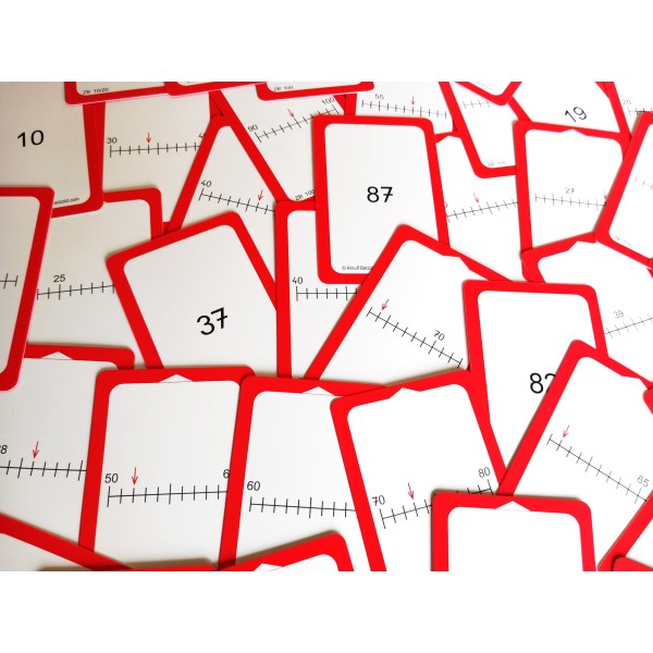 Cartes lecture sur droite numérique