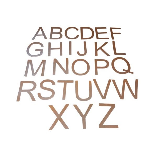 Lettres Bâton majuscules rugueuses 10 cm