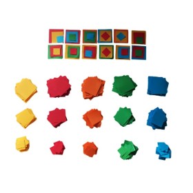 Formes carrées en papier