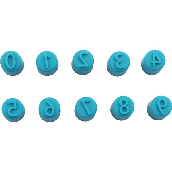 10 Tampons pour doigts avec chiffres