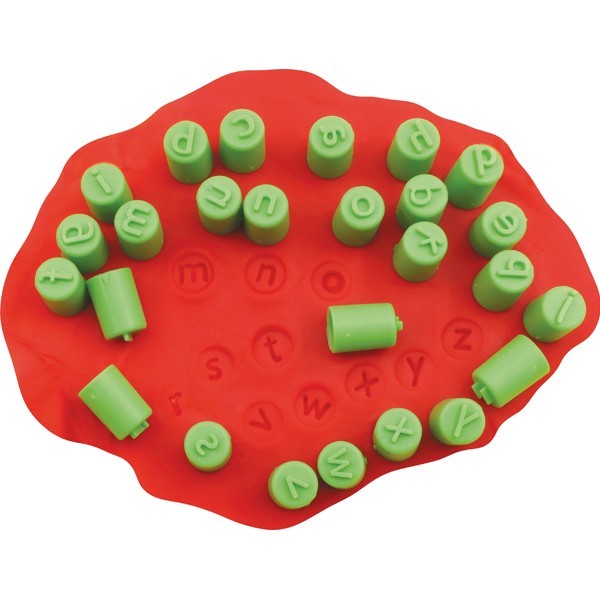 26 Tampons pour doigts avec lettres minuscules