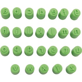 26 Tampons pour doigts avec lettres minuscules
