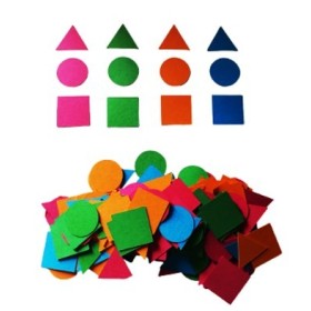 Formes géométriques en papier cartonné