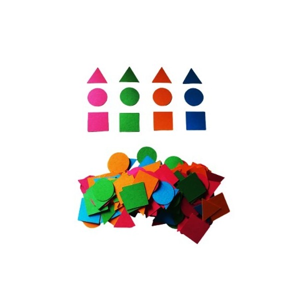 Formes géométriques en papier cartonné