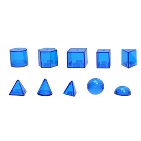 Lot de 10 solides translucides