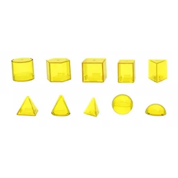Lot de 10 solides translucides