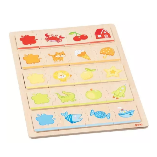 Puzzle en bois Apprendre les couleurs