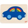 Puzzle 5 voitures Goki : 5 voitures de taille différentes