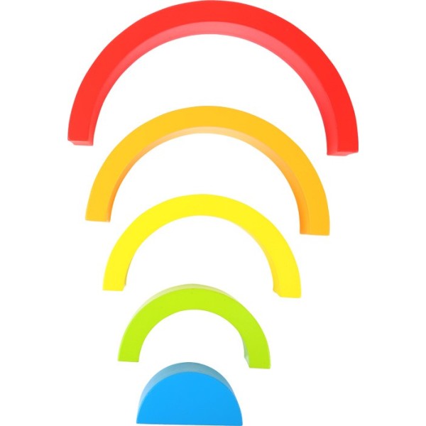 Arcs en ciel 5 pièces en bois de qualité